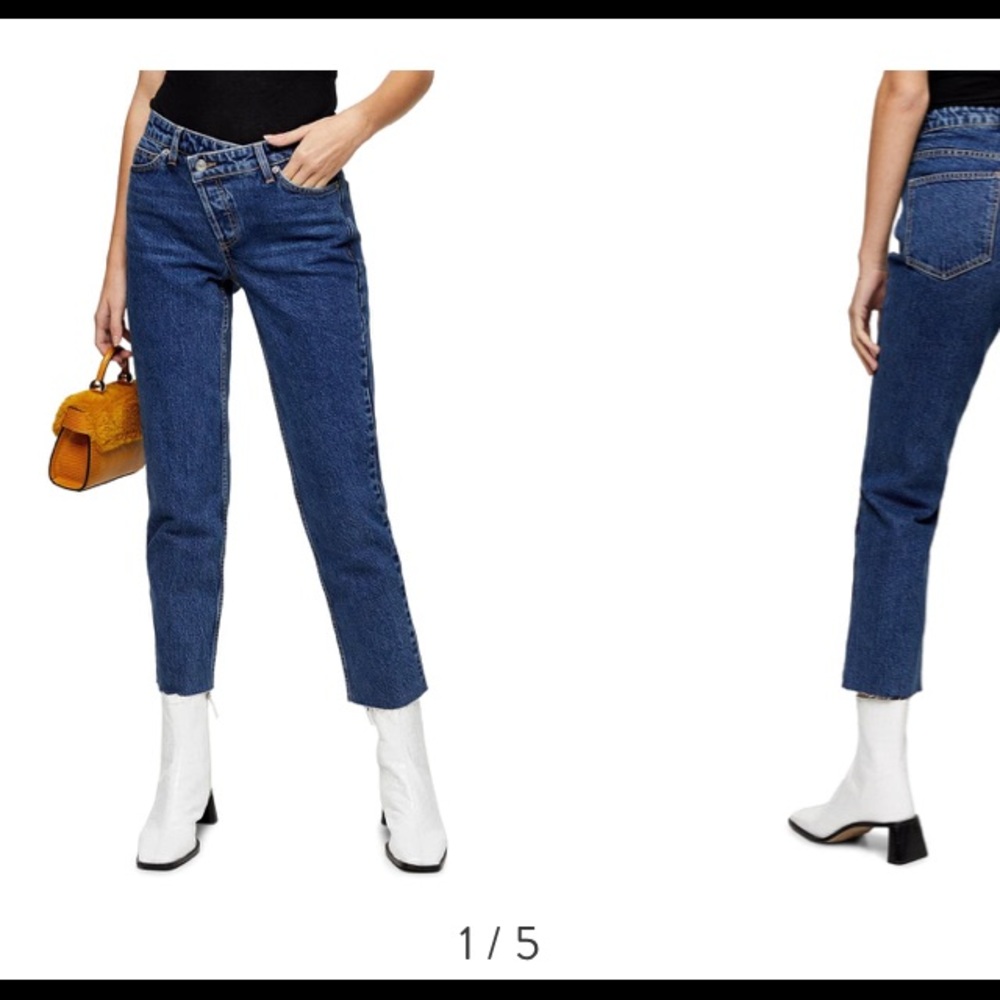 Top Shop Wrap Waist Jeans